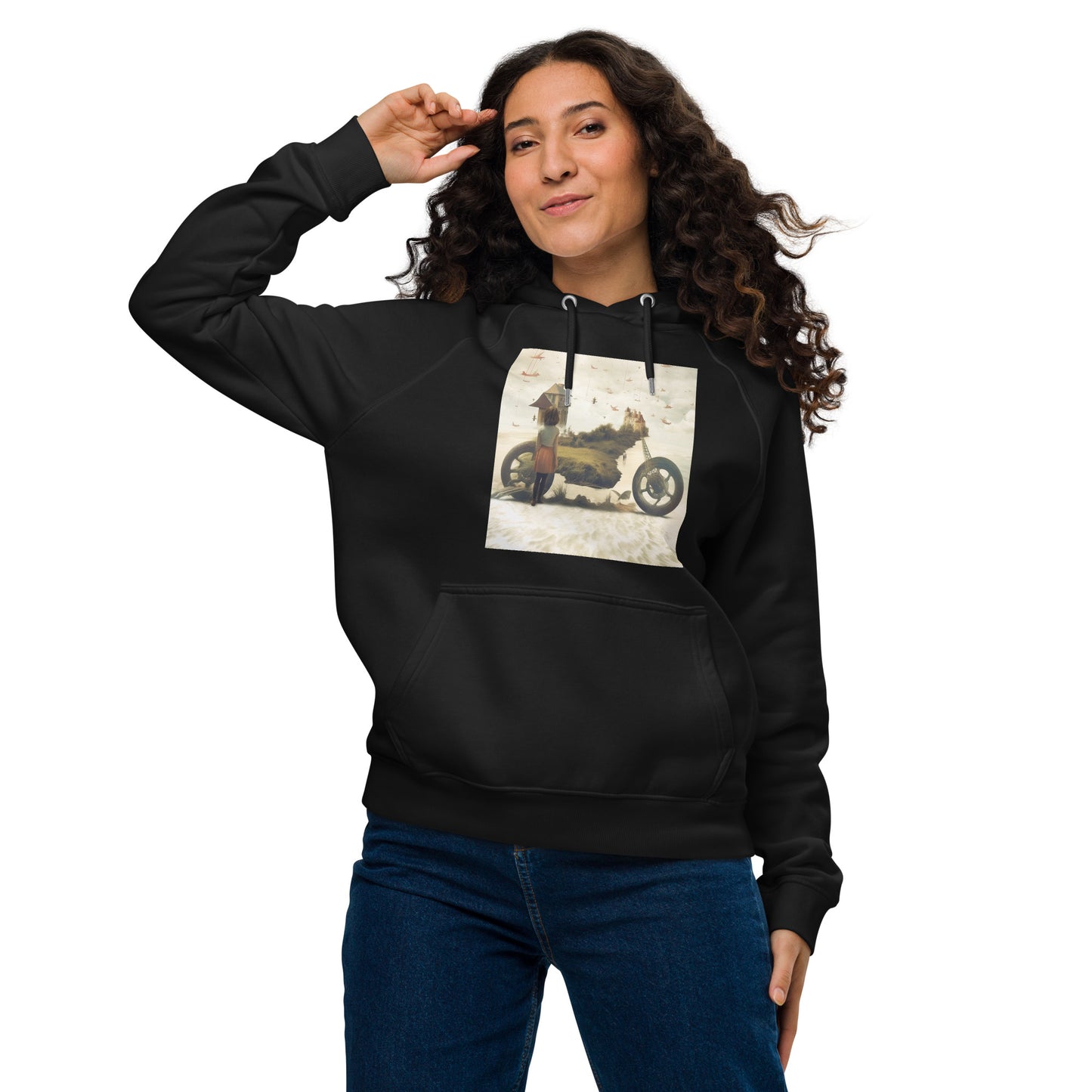 Unisex eco raglan hoodie