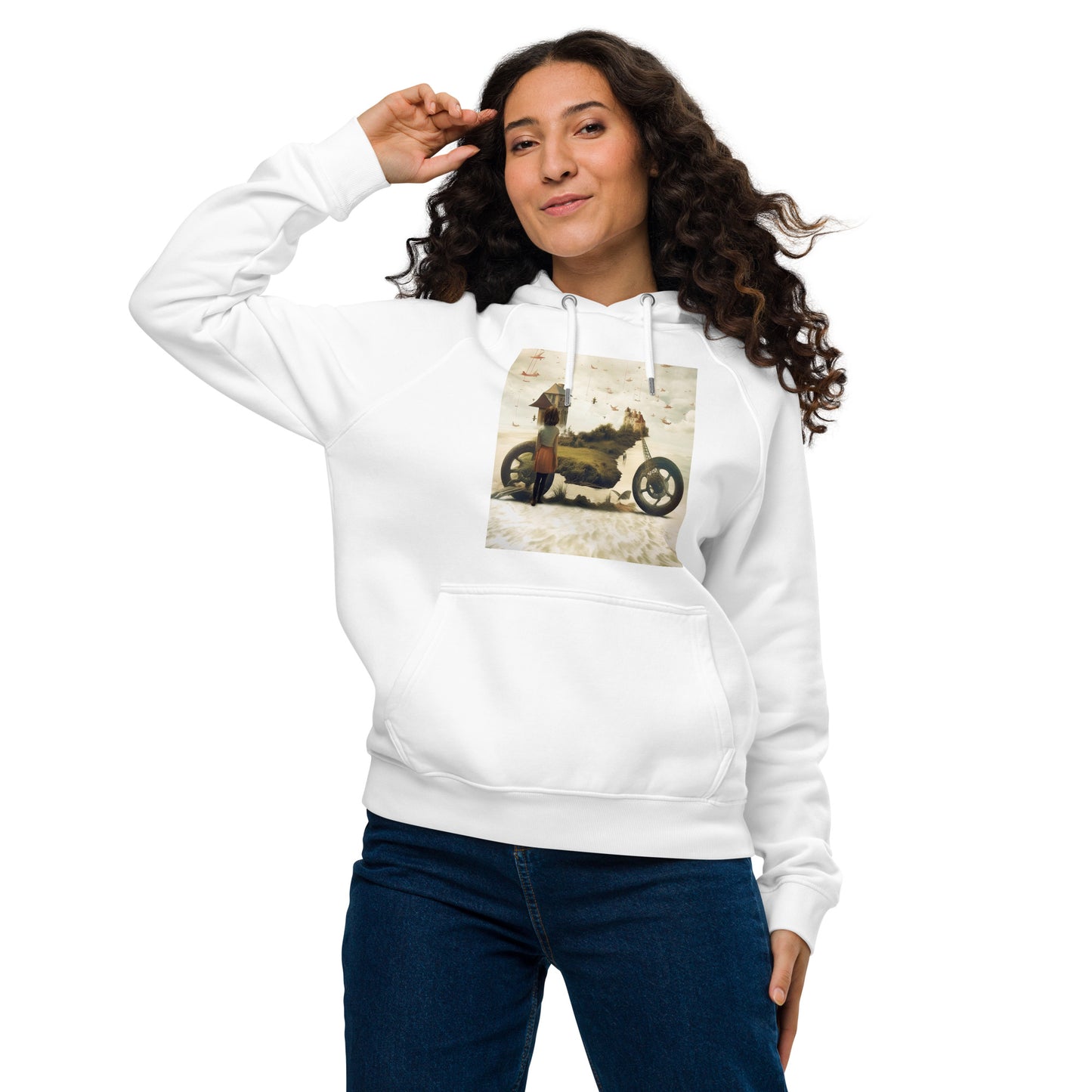 Unisex eco raglan hoodie